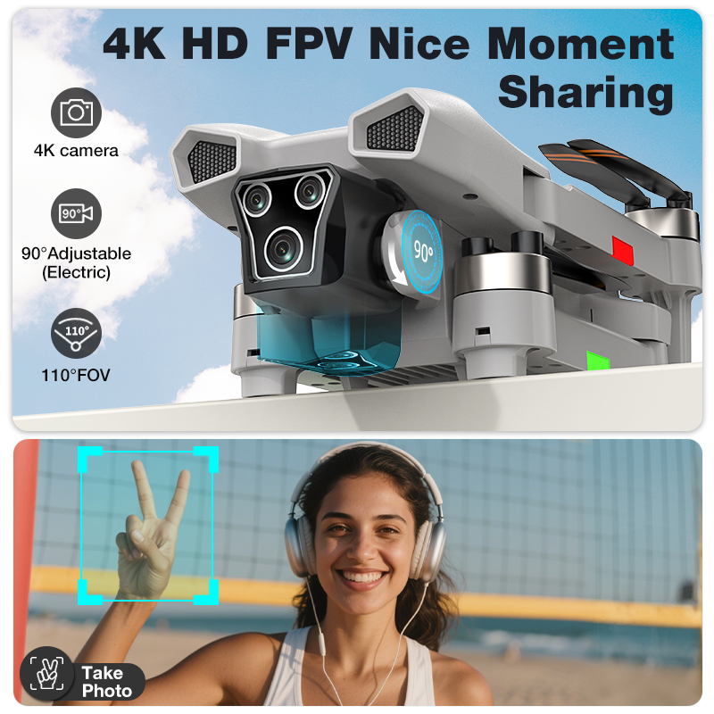 Drone L107 PRO Baru 8k Fotogra - Jjrc Drone X12 ulasan dan harga