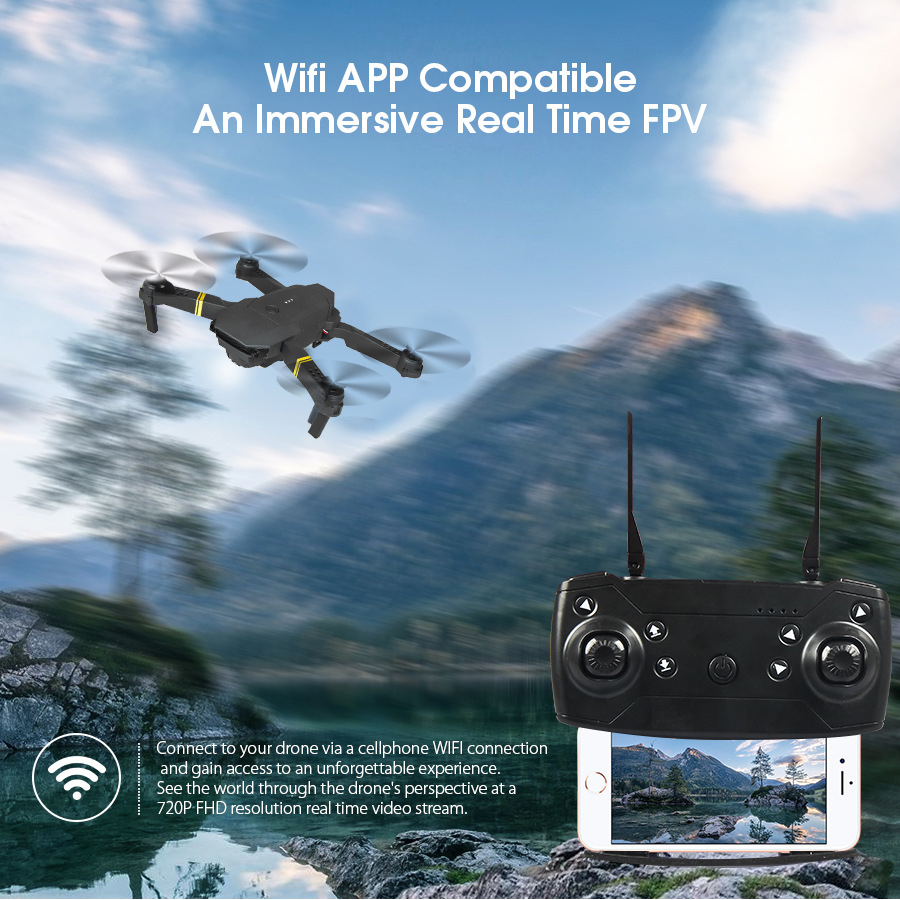 E88/E58 Drone kamera ganda HD  - Eachine Drone E58 ulasan dan harga